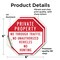 Signmission Private Property No Through Traffic, 6 inch X 6 inch, Vinyl Decal, 2PK OC-D-2PACK-6-156 - alternate 4