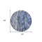 Homeroots 8' Denim Blue And Navy Blue Round Abstract Washable Indoor Outdoor Area Rug 577928 - alternate 6