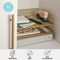 Martha Stewart Ryder 3 Tier Gold Desk Stackable Letter Tray Organizer, Steel Mesh, Tray for Files/Papers/Letters HH-OHD01-3-GLD-MS - alternate 7