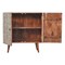 Homeroots 32in Brown Black and White Solid Wood And Inlaid Bone Textured Accent Cabinet With Two Doors 654263 - alternate 8
