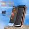 Alpha Digital Power Bank- 10,000mAh, Solar, 4 Cables, Wireless Charging - Orange ZL809-OR - alternate 6