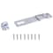 Prosource Safety Hasp, 4-1/2 in L, 4-1/2 in W, Steel, Zinc, 7/16 in Dia Shackle, Fixed Staple LR-122-BC3L-PS - alternate 1