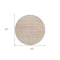 Homeroots 8' Terra Cotta Round Striped Washable Indoor Outdoor Area Rug 607988 - alternate 7