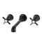 Kingston Brass Two-Handle Wall Mount Tub Faucet, Matte Black KS7020BEX - alternate 1