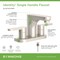 Symmons Identity 4 in. Centerset Two-Handle Bathroom Faucet with Push Pop Drain (1.0 GPM) SLC6712STNPP - alternate 2