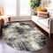World Rug Gallery Adare Contemporary Abstract Area Rug 5 ft x 7 ft Oval Yellow 977YELLOW5OV - alternate 1