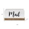Homeroots 6" White Wood Cube or Bin 661207 - alternate 3