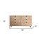 Homeroots 59" Natural Six Drawer Double Dresser 490831 - alternate 5