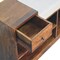Homeroots 35in Beige and Brown Linen and Solid Wood Upholstered Storage Bench With Shoe Storage 723439 - alternate 8