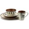 Elama Majestic Wolf 16 Piece Luxurious Stoneware Dinnerware with Complete Setting for 4 EL-MAJESTICWOLF16 - alternate 8