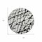 Homeroots 8' Black And Ivory Round Abstract Washable Indoor Outdoor Area Rug 614319 - alternate 8