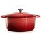 Megachef 5 Quarts Round Enameled Cast Iron Casserole with Lid in Red MG-CR25AR - alternate 8