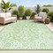 Jonathan Y Tela Bohemian Textured Weave Floral Cream/Green 3 ft. x 5 ft. Indoor/Outdoor Area Rug SMB100F-3 - alternate 1