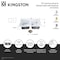 Kingston Brass 33-Inch Cast Iron Self-Rimming Double Bowl Drop-In Kitchen Sink, 2-Hole with Basket Strainers x 2 KGT33229D21 - alternate 2