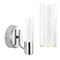 Jonathan Y Bolha 5.5 in. 1-Light Minimalist Modern Bubble Acrylic/Iron Integrated LED Vanity Light, Chrome JYL7222A - alternate 1