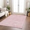 Homeroots 9' X 12' Pink Ivory And Gray Abstract Washable Indoor Outdoor Area Rug 601084 - alternate 6