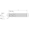 Widia W411 CORNER CHAMFER END MILL, 0.37 IN DIA CUTTER, 0.87 IN LENGTH OF CUT, (4) FLUTES 6945590 - alternate 2
