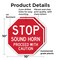 Signmission Stop Sound Horn Proceed with Cautio, 10 inch X 10 inch, Plastic Sign, 2PK OC-P-2PACK-10-323 - alternate 6