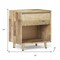 Homeroots 24" Natural Solid Wood Two Drawer Nightstand 640742 - alternate 7