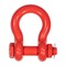 Mytee Products 2PK 1 1/4inAnchor Shackle Forged Carbon Steel w/Safety Screw Pin 24,000lbs WLL, 2PK SHACKLE-ANCHOR-BT-114x2 - alternate 8