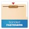 Pendaflex Top Tab Classification Folder, 2/5-Cut Tab, Exp 1.75", 2 Dividers, 6 Fasteners, Letter, Manila, 10PK 24000P - alternate 6