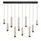 Euf Cambre, Chandelier , 10-Light, 50", Matte Black, Travertine 50129-010 - alternate 5