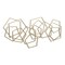 Homeroots 24" X 48" Gold Metal Abstract Lines Hanging Dimensional Sculpture 634378 - alternate 6