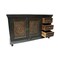 Homeroots 60in Dark Brown and Green Solid Wood Three Drawer Buffet Table with Two Doors 488610 - alternate 6