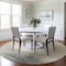 Homeroots 8' Beige Taupe And Ivory Round Abstract Washable Indoor Outdoor Area Rug 616846 - alternate 7