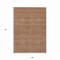 Homeroots 9' X 12' Orange And Taupe Striped Washable Indoor Outdoor Area Rug 610562 - alternate 7
