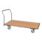 Pucel Steel Reinforced Hardwood Platform Truck, 34 in W x 48 in D x 36 in H, Gray WPT-RE-3448-SW - alternate 1