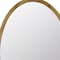 Homeroots 35" Brown Oval Solid Wood Framed Accent Mirror 485059 - alternate 5