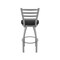 Holland Bar Stool Co 410 Jackie Stainless Steel 36in Swivel Bar Stool with Black Vinyl Seat 41036SSBlkVinyl - alternate 6