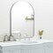 Homeroots 39" Silver Arch Metal Framed Bathroom Vanity Mirror 562898 - alternate 5