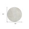 Homeroots 8' Ivory And Gray Round Geometric Washable Indoor Outdoor Area Rug 594559 - alternate 8