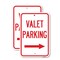 Signmission Valet Parking with Right Arrow, 18'' X 24'' 2 Signs, Heavy Gauge Aluminum, 2PK A-1824-2PACK-22749 - alternate 1