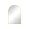 Homeroots 35" Gold Metal Arch Framed Accent Mirror 719126 - alternate 1