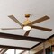 Vaxcel Wedgewood, 60 in, Satin Brass Ceiling Fan, Dark Elm Blades, LED, Remote, DC Motor F0133 - alternate 8