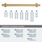 Amerock Davenport 12 inch 305mm Center-to-Center Champagne Bronze Appliance Pull BP36697CZ - alternate 2
