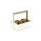 Homeroots 10" White Solid Wood Box 488028 - alternate 7