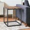Homeroots 24" Black And Brown Solid Wood And Iron Square End Table 379809 - alternate 7