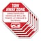 Signmission Tow Away Zone Unauthorized Vehicles, 10 inch X 10 inch, Aluminum Metal Signs, 5PK OC-A-5Pack-10-321 - alternate 1