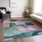 Homeroots 5' X 8' Green Purple And Blue Abstract Washable Indoor Outdoor Area Rug 604367 - alternate 7