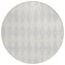 Homeroots 8' Silver And Ivory Round Geometric Washable Indoor Outdoor Area Rug 577111 - alternate 6