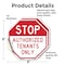 Signmission Stop Authorized Tenants Only, 6 inch X 6 inch, Vinyl Decal, 2PK OC-D-2PACK-6-300 - alternate 4
