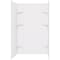 Mustee Durawall 60''x71.5''x40'' Glue Up Alcove Shower Wall Set in Wht, 5-Piece 260WHT - alternate 2