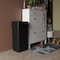 Regal Altair 23 Gallon Square Black Plastic Trash Can with Drop Shot Swing Lid, Space-Saving Design ZR-TC-100-BK-23-SW-KIT - alternate 6