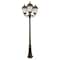 Gama Sonic Royal Bulb Solar Lamp Post, GS Solar Light Bulb, Triple Lamps, Weathered Bronze 98B303 - alternate 1