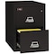 Fireking 12-15/16" W 2 Drawer Fire-Resistant Vertical File Cabinet, Black, Letter 2-1929-2BL - alternate 3