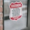 Signmission Restricted Area Shield Sign Customers Du, 4 inch X 4 inch, Vinyl Decal, 2PK SHI-D-2PACK-4-458 - alternate 4
